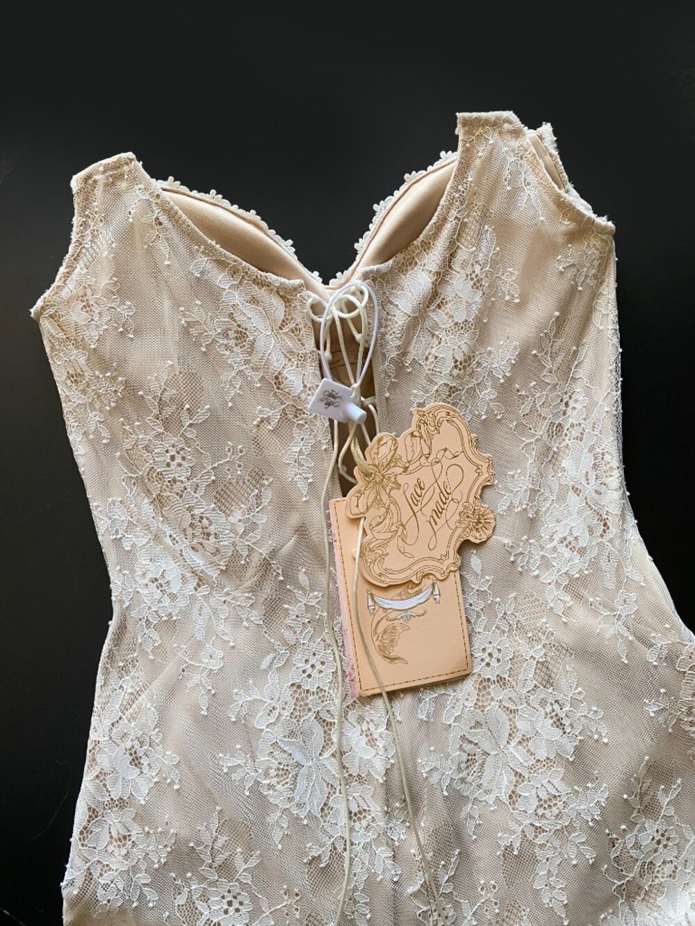 Lacemade Wings of Losie Corset Maxi Dress Gown (NWT) Size L - Picture 9 of 11
